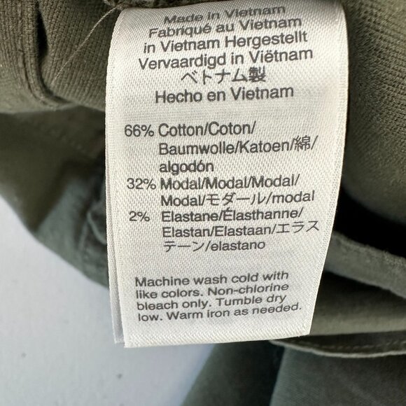 J Crew Point Sur High Waist Pants Size 28 Tall Olive Green Wide Leg - Picture 11 of 13